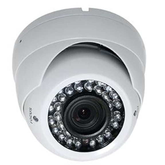 Sunpentown Night Vision Vandal Proof Dome Camera, White