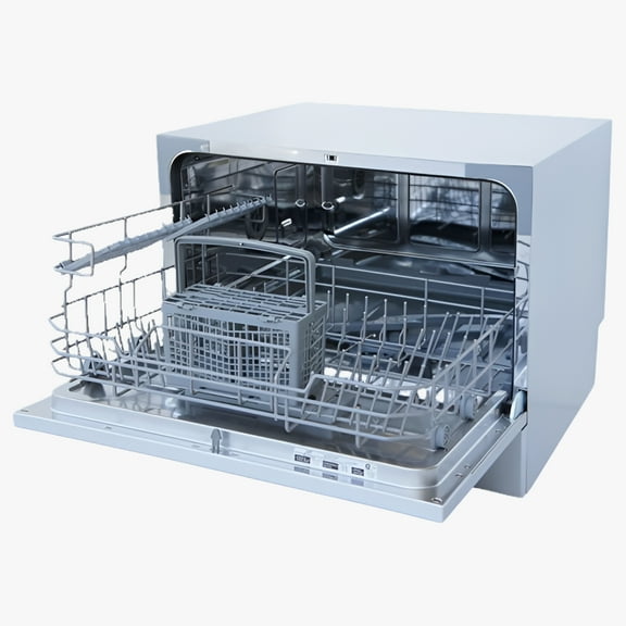 Sunpentown SD-2224DWA Energy Star Countertop Dishwasher with Delay Start & LED, White