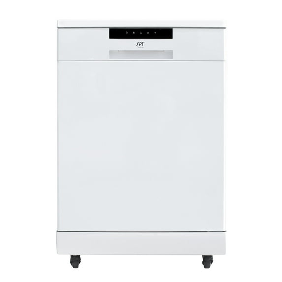 Energy Star 24" Portable Stainless Steel Dishwasher - White