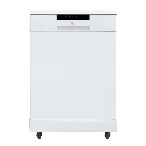 Energy Star 24" Portable Stainless Steel Dishwasher - White