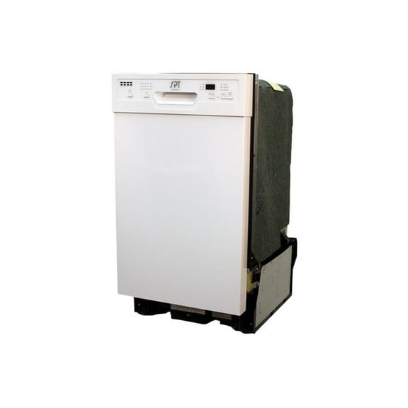 Sunpentown SD-9254WB 18 in. Energy Star Built-In Dishwasher with Heated Drying, White
