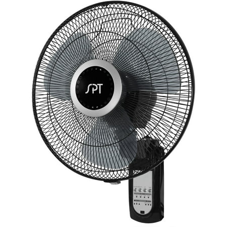Sunpentown - 16" Wall Mount Fan - Black