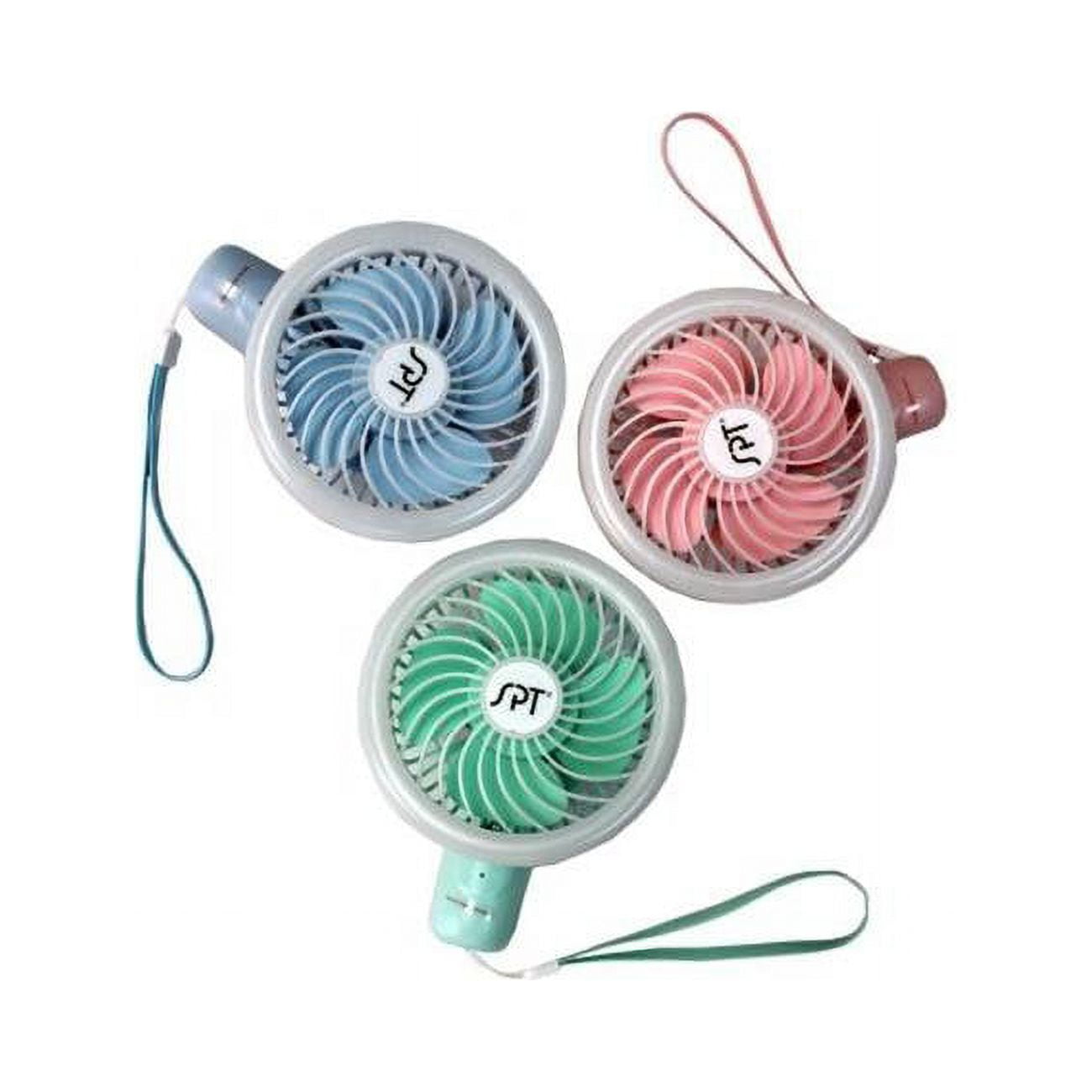 Sunpentown SF267U Personal HandHeld Fan, Multi Color Set of 3