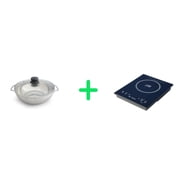 Sunpentown SR-1882-42B 1650W Induction Cooker Built-In or Countertop design with Stianless Steel Pot