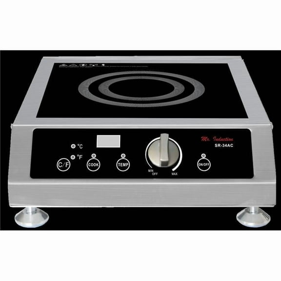 Sunpentown SR-34ACA 3400 watt Commercial Induction Range Countertop Cooktop