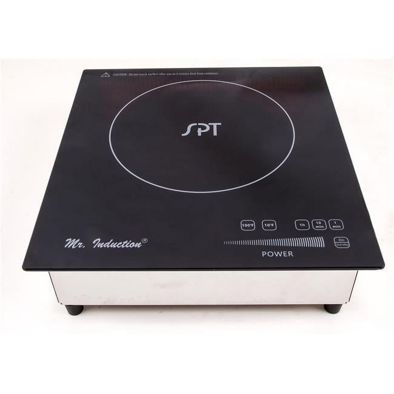 Sunpentown SR-657RTA 2600 watt Built-in Induction Cooktop, Black & Silver