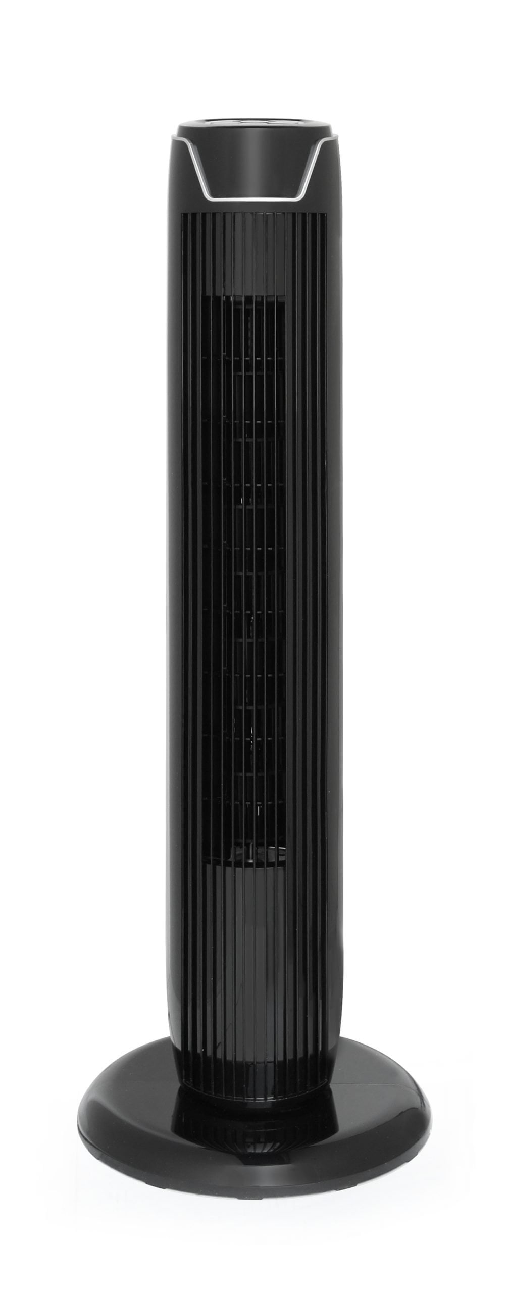 Black Remote Controlled Oscillating Floor Tower Fan