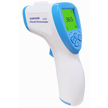 Sunphor Forehead Touchless Thermometer for Adults Kids Digital Infrared with Fever Indicator