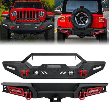 Sunpie 2018+ Jeep Wrangler JL/JLU Front & Rear Bumpers Combo Kits