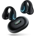 Sunpolin Clip On Earbuds Wireless Bluetooth V5.3 Open Ear Headphones,80