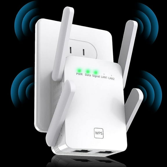 Sunpolin Fastest WiFi Extender/Booster, 2023 Release, Up to 74% Faster, Covers Up to 8470 Sq.ft