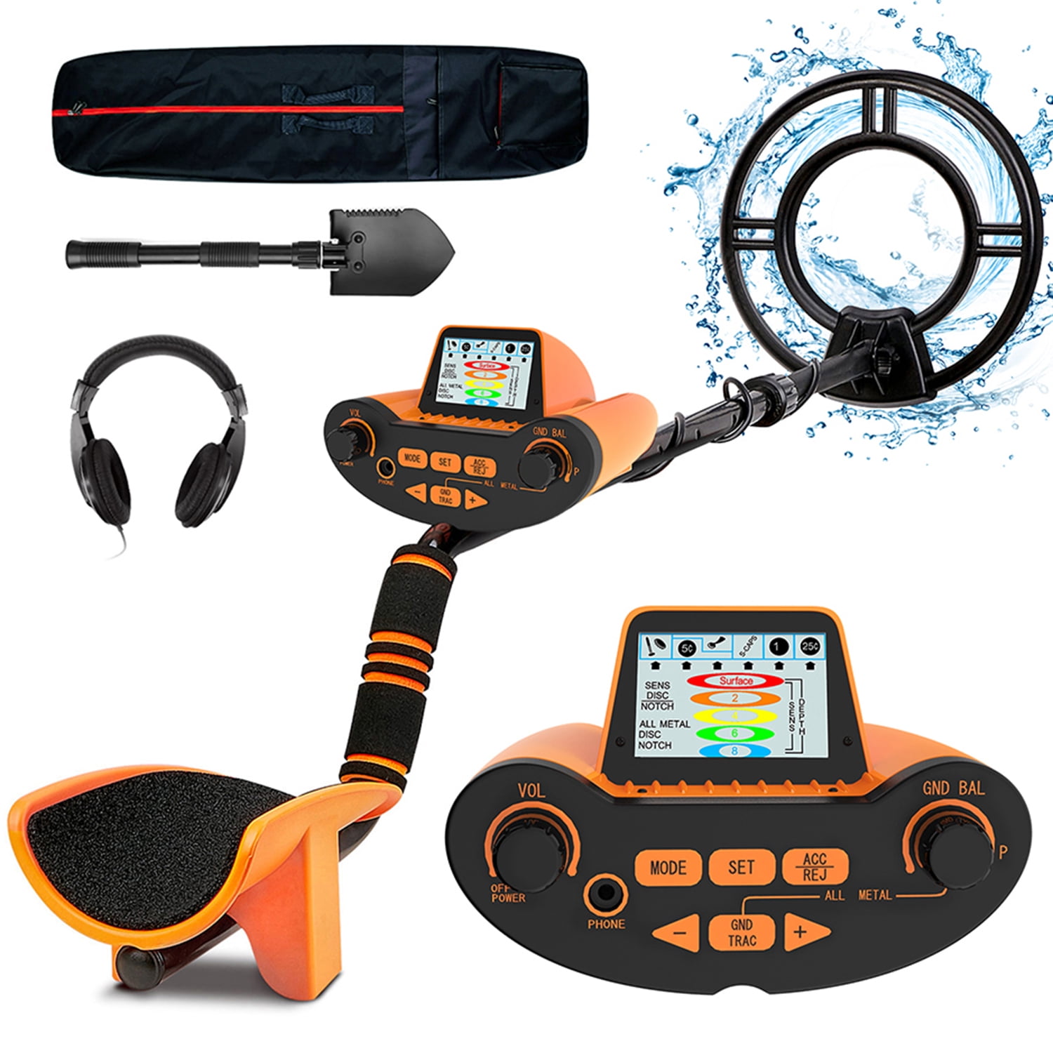 Sunpow Metal Detector for Adults & Kids ,Waterproof Detectors with High Accuracy Adjustable