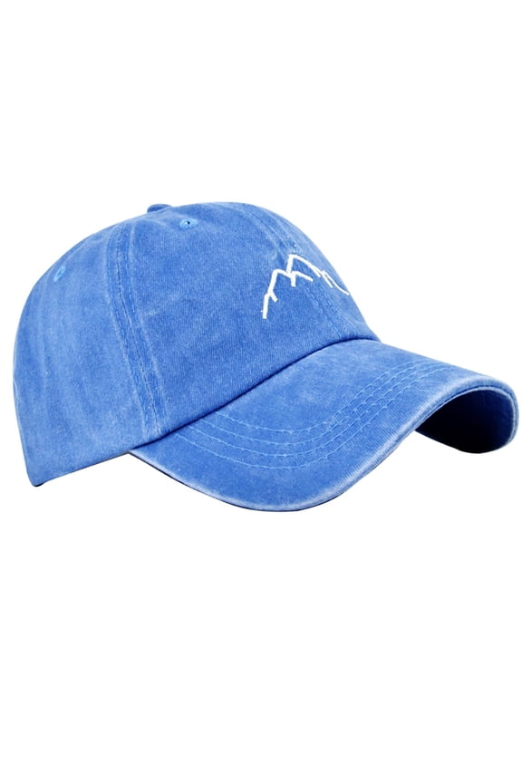Sunproof Baseball Caps Embroidery Mountain Hat for Travel Adult Outdoor Adjustable Cycling Hiking Sun Hat