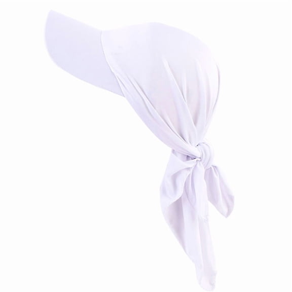 Sunproof Baseball Hat with Self Tie Turban Hot Day Hat for Travel Outdoor Adjustable Visors Cycling Hiking Sun Hat