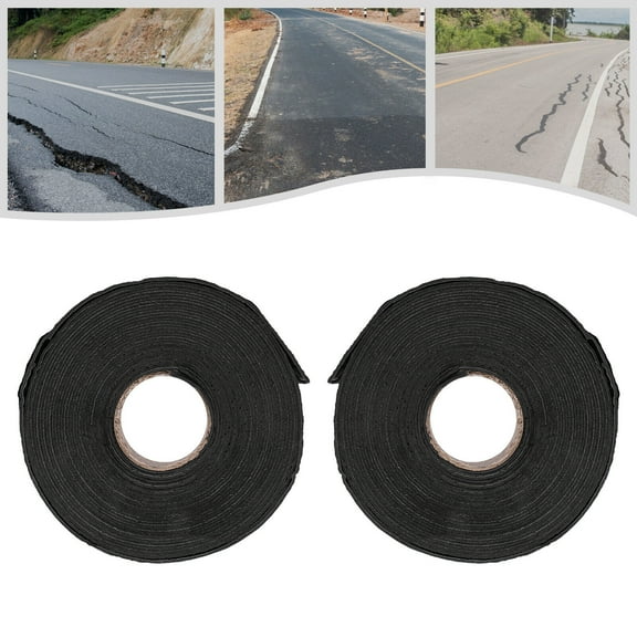 Sunproof Waterproof Self-adhesive Pavement Tap 2 Rolls Of 8 cm x 15 m Crack Tape