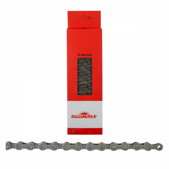 Sunrace CN-M94 9 Speed 116 Links Includes Updated QR Connector Gray