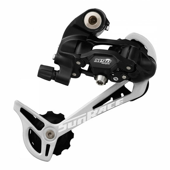 SunRace M97 Rear Derailleur - 9-Speed, Long Cage, Black