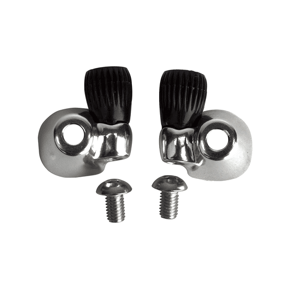 Sunrace SP131 Cable Stop w/Adjuster Std Curved Base Silver