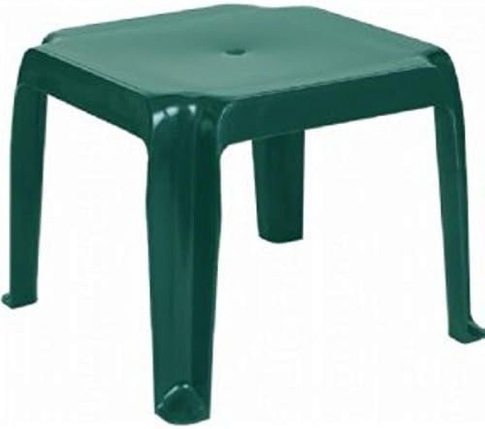 Sunray Green Square Resin Outdoor Side Table Set