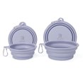 thumbnail image 1 of Sunraymascota Collapsible Dog Bowls, (12 & 22oz ) 2 Pack Dog Travel Bowls Portable Foldable Cat Water Dish Bowl for Pets Walking Parking Camping, 1 of 9