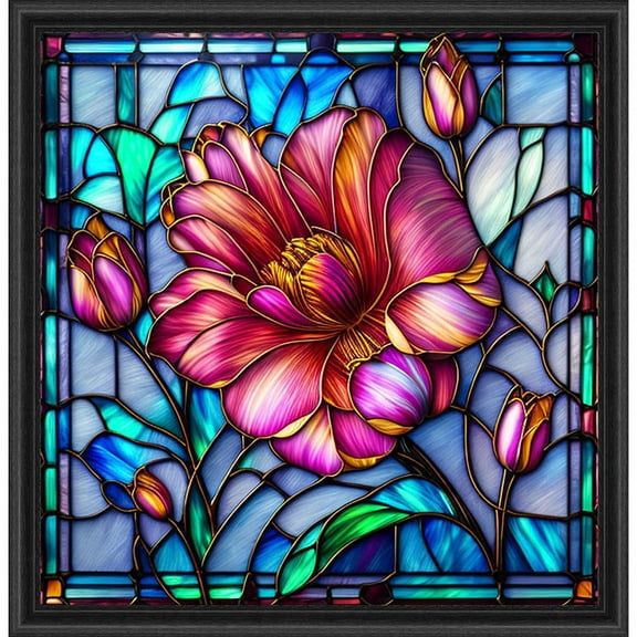 Sunrays Creations Needlearts Tulips in Tiffany Counted Cross-Stitch Chart