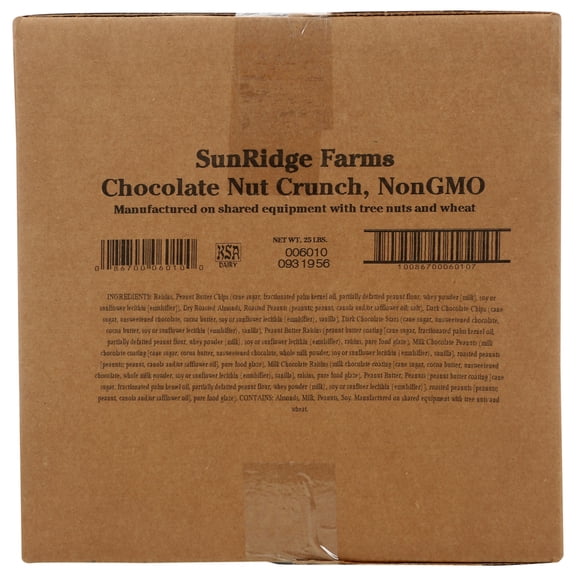 Sunridge Farm EB Chocolate Nut Crunch 25 Lb