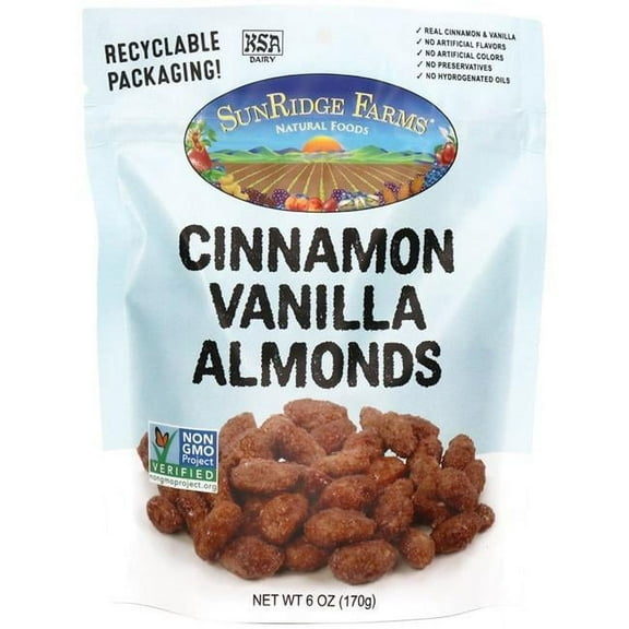 Sunridge Farms 533132 Vanilla Cinnamon Almonds Snakes