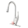 thumbnail image 1 of Sunrinx Motion Sensor Kitchen Faucet Touchless Pull Down Sprayer Brushed Nickel, Deck Plate, 1 of 12