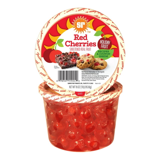 Sunripe Candied Red Cherries Drink, 16 Fl. Oz.