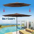 thumbnail image 1 of Sunrise 11.5ft 8-Rib Brown Outdoor Patio Umbrella Cover Canopy, 1 of 3