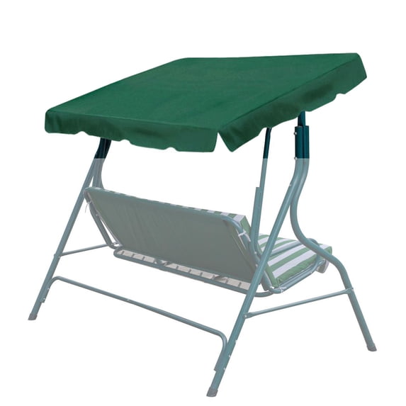 Sunrise 73"x52" Outdoor Patio Swing Canopy Replacement Cover, Green (Cover Only, Frame not Included)
