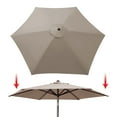 thumbnail image 1 of Sunrise 9ft 6 Ribs Outdoor, Patio Umbrella Cover Canopy, Replacement Cover Top, Taupe (Cover Only, Umbrella Frame not Included), 1 of 3