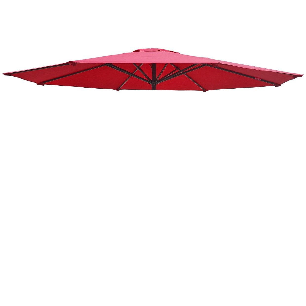 Sunrise 9ft 8 Ribs Outdoor, Patio Umbrella Cover Canopy, Replacement Cover Top, Burgundy (Cover Only, Umbrella Frame not Included)