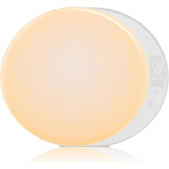 Sunrise Alarm Clock for Heavy Sleepers Adults, Wake Up Light Dimmable Night Light for Kids Teens Bedroom Home Decor Girls Boys Women Gifts, 20 Color and Touch Control, Snooze, White