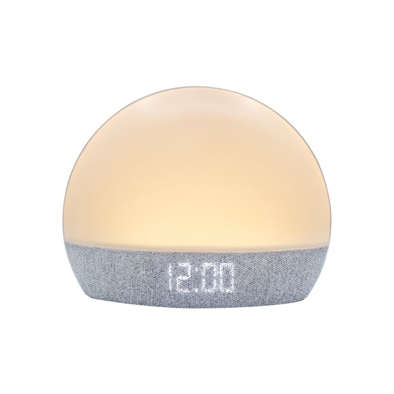 Sunrise Alarm Clock LT-0004 Wake Up Light for Heavy Sleepers Early Risers with Adjustable Ambient Lighting and Color Change