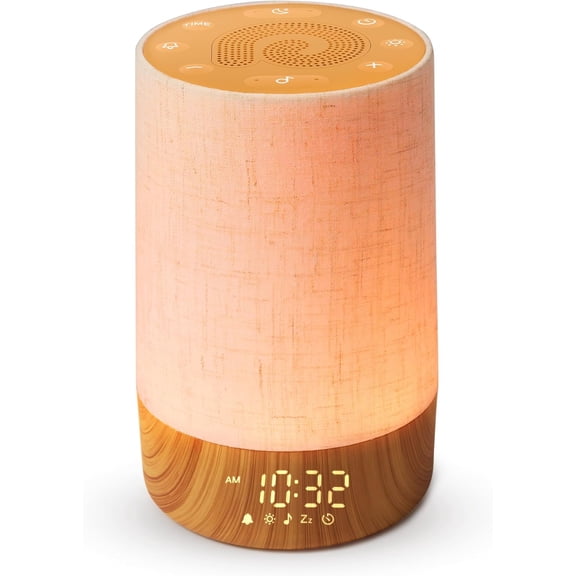Sunrise Alarm Clock - Sound Machine with Alarm Clock & Wake Up Light, 29 Soothing Sounds, Dimmable Display, White Noise Machine for Bedroom, Heavy Sleepers, Adults & Kids