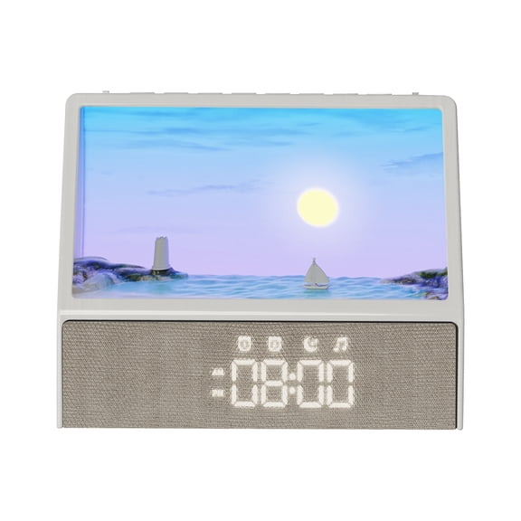 Sunrise Alarm Clock With Sound Machine And Bluetooth Speaker,Wake Up Light With Natural Sounds Smart Sleep Companion For Gentle Wake Up And Deeper Sleep