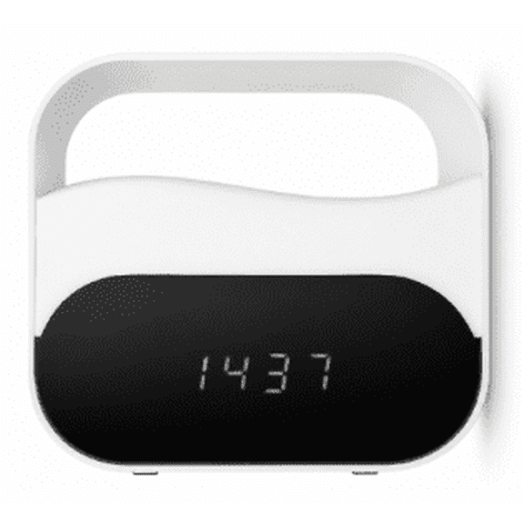 Sunrise Alarm Clock with Sun Light 3000mAh Battery Backup, Dual Alarm Wake Up Light 3 Color Temp Dimmable Night Light for Bedroom Heavy Sleepers,White