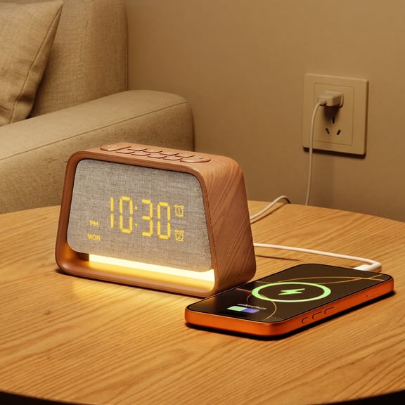 Sunrise Alarm Clock for Bedroom, Wake Up Light with 20 White Noise Sleep Sounds, Dual Alarm Digital Clock with Snooze & Dimmable Night Light