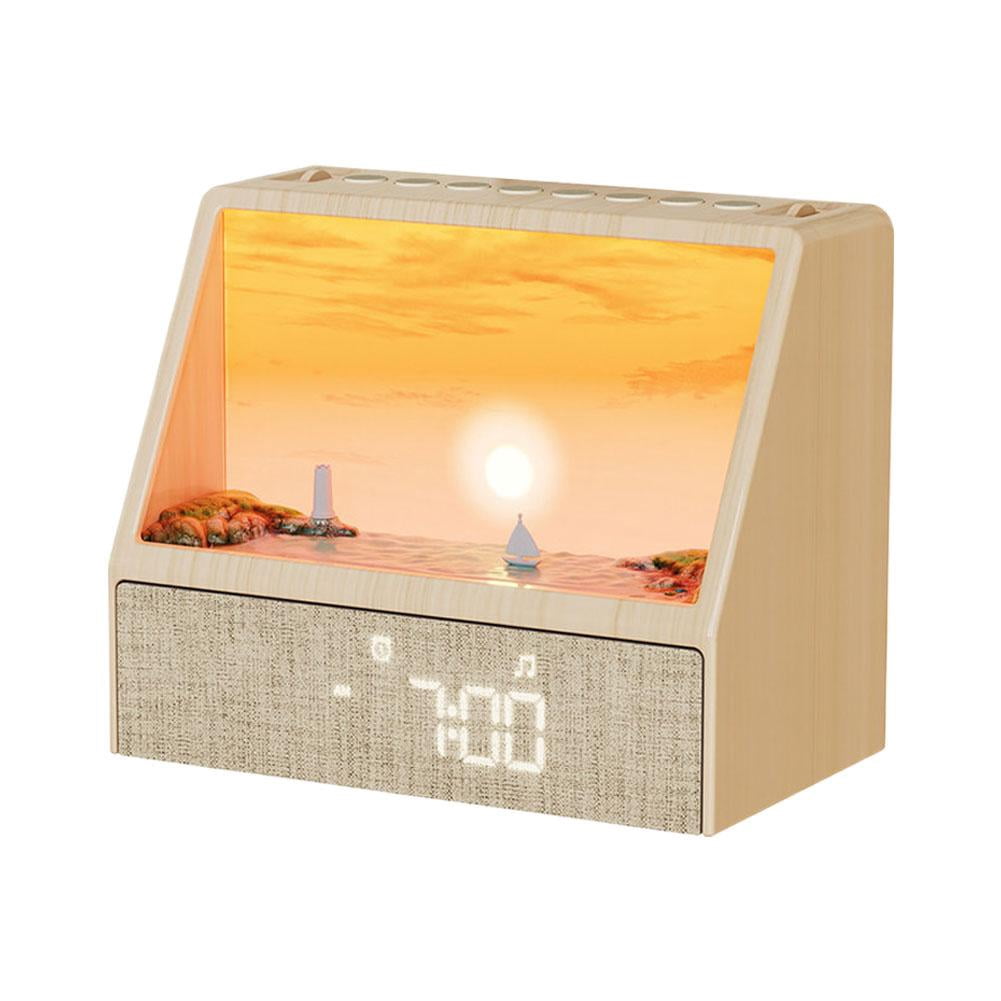 Sunrise Alarm Clock with Bedside Light, White Noise, Wireless Speaker