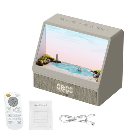 Sunrise Alarm Clock with Sound Machine, Wake Up Light, Night Light & 24 Sleep Sounds, White Noise Alarm Clock