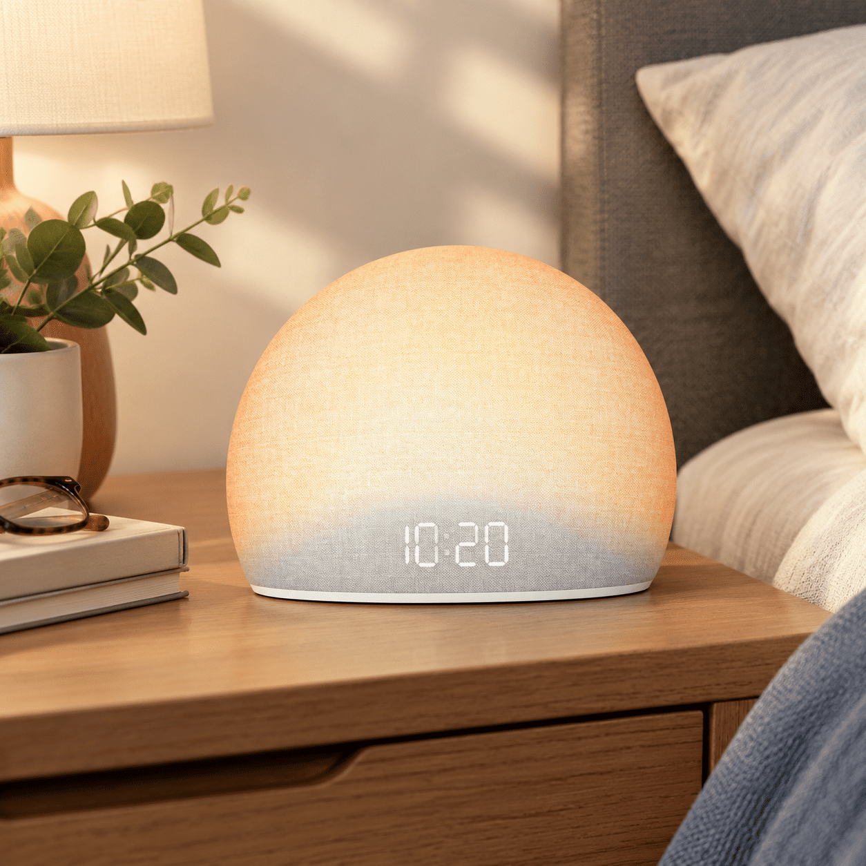 Sunrise Alarm Clock with White Noise for Bedroom, Classic White ...