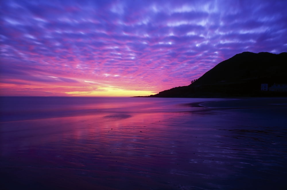 Sunrise At Bray Head Co Wicklow Ireland Canvas Art - The Irish Image Collection Design Pics (36 x 24)