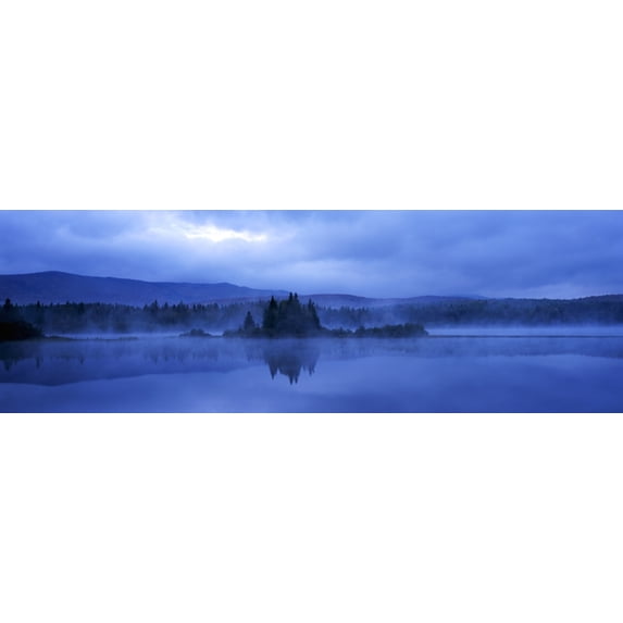 Sunrise, Bathurst Lake, Mount Carleton Provincial Park, New Brunswick. Poster Print (26 x 8)