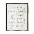 thumbnail image 1 of Sunrise Bring You Hope Uplifting Phrase Inspirational Graphic Art Luster Gray Framed Art Print Wall Art, 1 of 6
