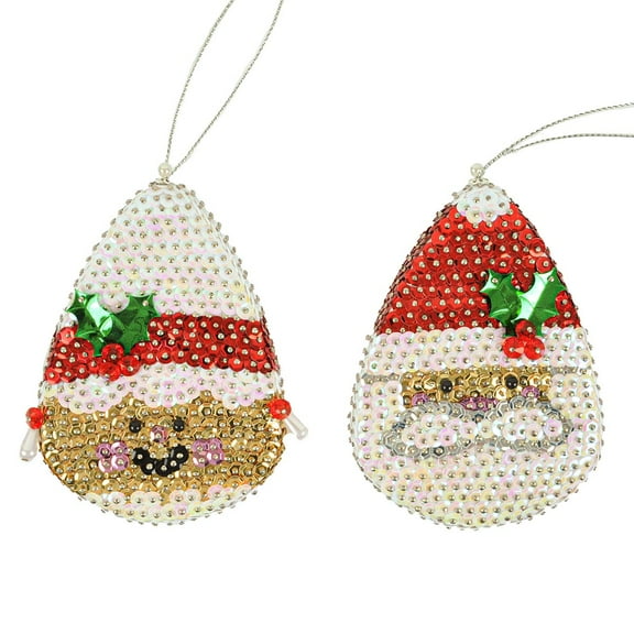 Sunrise Craft & Hobby Santa & Mrs Claus Ornament Kit
