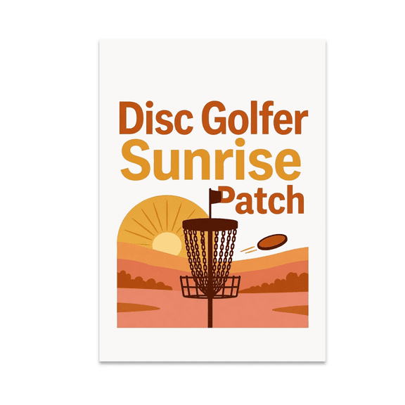 Sunrise Disc Golf Wall Art - Disc Golf Enthusiast - 13x19 Poster Print