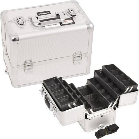 Sunrise E3304DTSL Silver Dot Pro Makeup Case