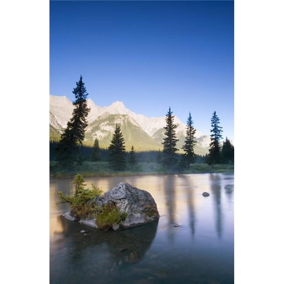 Sunrise & Early Morning Mist On Mountain River Poster Print by Carson Ganci - 11 x 17