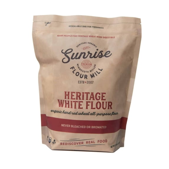 Sunrise Flour Mill USDA Organic Heritage White Flour - 2.5 lbs